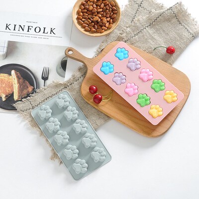 12 Grid Silicone Chocolate Cake Biscuits Mold Ice Tray Creat