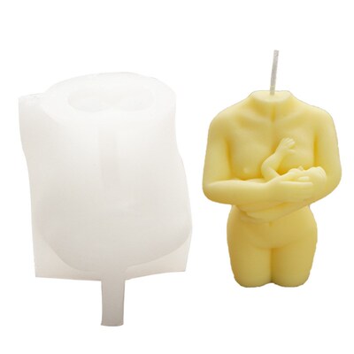 3d Body Candle Mold Silicone Wax Mould Lactating Female Desi