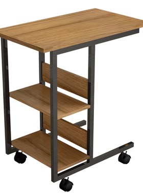 3-Tier Storage Rack Simple Moveable Coffee Side Table Tray f