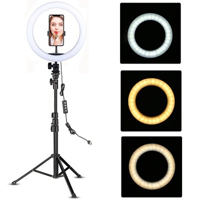 LED Ring Light 10-inch with Tripod Stand Selfie Ringlight Vi