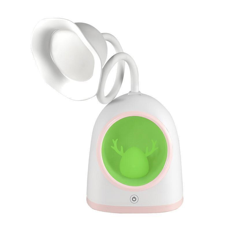 LED Snow Deer Table Lamp USB Charging Tabletop Reading Learn