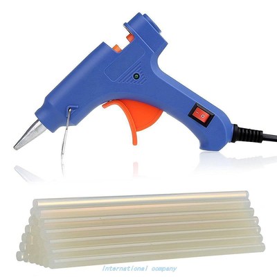 Mini Hot Melt Glue Gun with 25pcs Glue Sticks High Temperatu