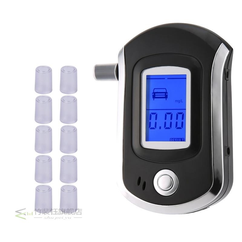 AT6000 Smart Breath Alcohol Tester Digital LCD Breathalyzer