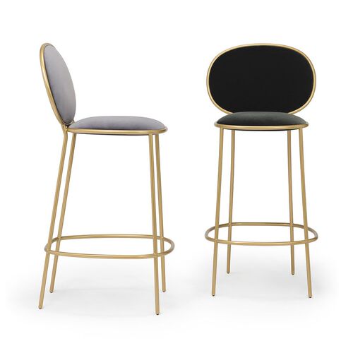 Nordic Minimalist Bar Stool Iron Bar Chair Beauty Stool High