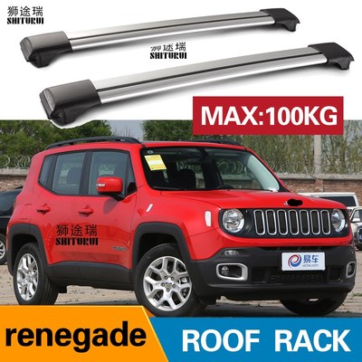 2Pcs Roof bars  JEEP renegade 2015+ Alunum Alloy Side Bars C