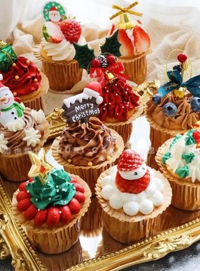 Christmas cake paper cup Cupcake mold muffin cup muffin roll
