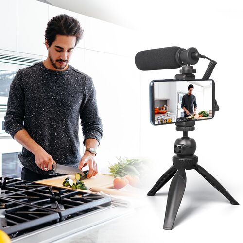 MAONO Smartphone Video Microphone Kit Super Cardioid Shotgu