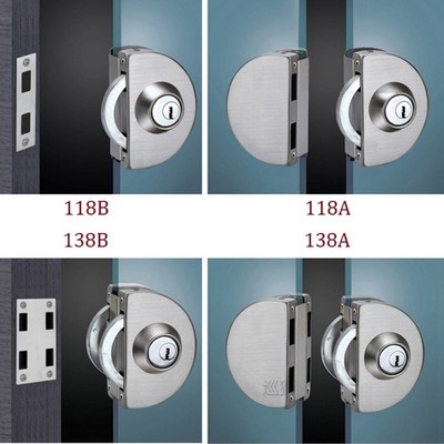 Stainless Steel Entry Gate 10-12mm Glass Door Lock Locks W K