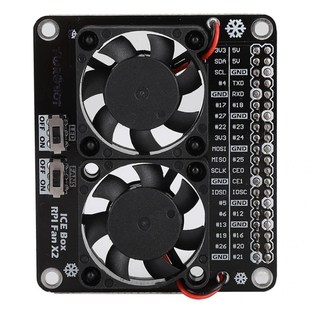 Mini Double Cooling Fan with GPIO Extension Board for Raspbe