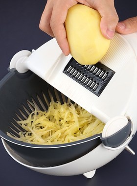 multifunctional vegetable cutter with drain basket 9 in 1 ro