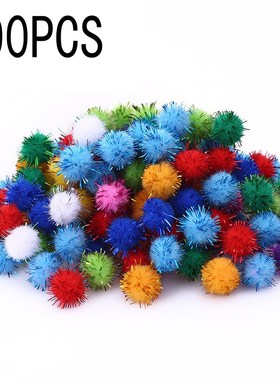 Mixed Color 100pcs 15mm Soft Pompom Balls For DIY Handmade C