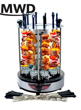 Electric BBQ Kebab Grill Machine Automatic Rotating Barbecue