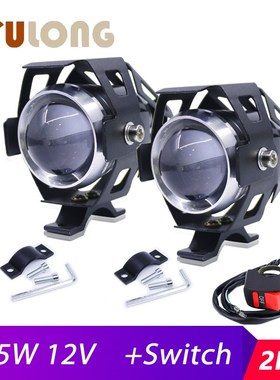 2PCS Motorcycle led Headlights Auxiliary lamp Moto U5 led Mo