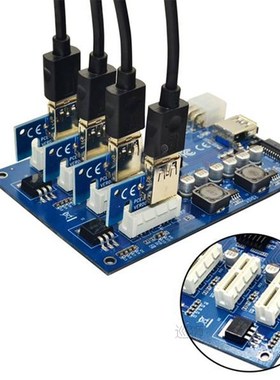 M.2 NGFF PCIE PCI Express Extender Riser Card Adapter 4 PCI-
