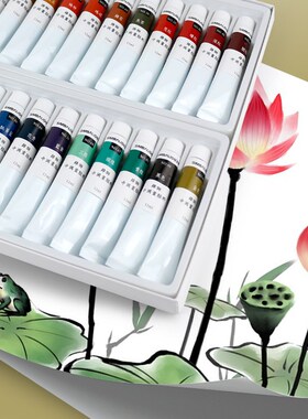Traditional Chinese Painting Pigment 24 Colors Professional