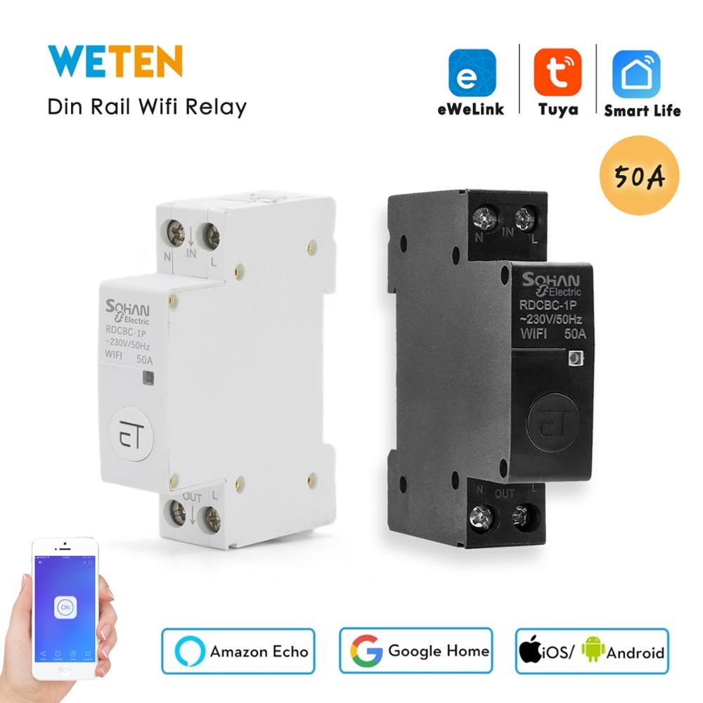Tuya / eWelink Wifi Circuit Breaker Din Rail Smart Breaker 1