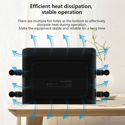 Portable 1200Mbps Gigabit Wifi Router Dual Band 5ghz RJ45 Et