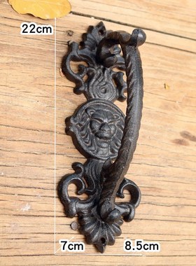 Retro European  Garden Courtyard Cast Iron Craft Door Handle