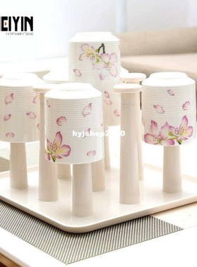 Storage Cup Holder Stand Drain Rack Organizers Drying Shelf