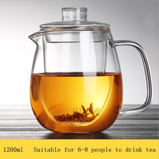 Household Teaware Glass Teapot for Stove Heat Resistant High