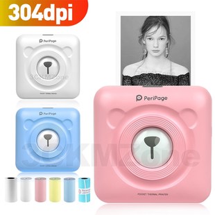 pdated Peripage Photo Printer 304dpi Mini Bluetooth Wireless