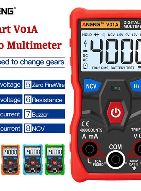 V01A  Digital Multimeter Automatic True-RMS intelligent NCV