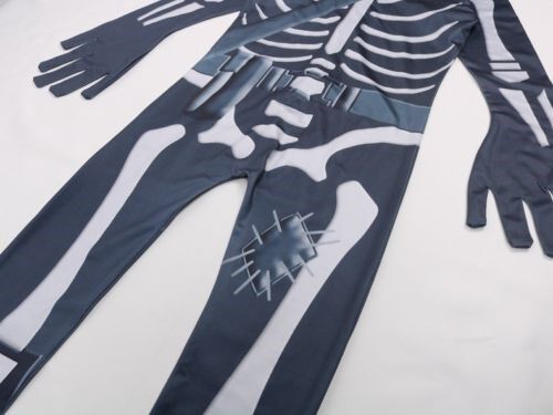 Fortnite Games Skull Trooper Cosplay Costume Halloween kids