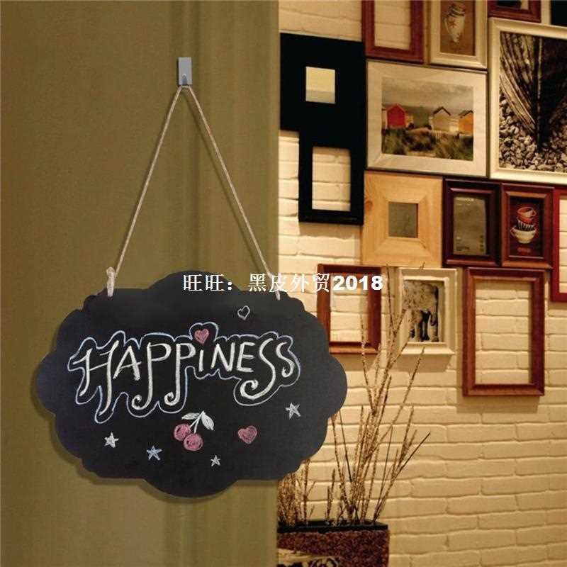 Rectangle Double Sided Erasable Chalkboard Wordpad Hanging W