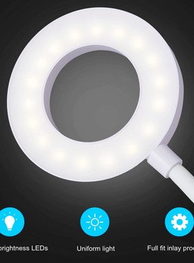 USB Rechargeable Led Clamp Desk Lamp Flexible Gooseneck Touc