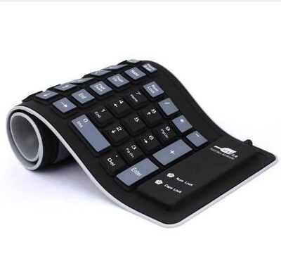 New Foldable Silicone Keyboard USB Wired Silicon Flexible