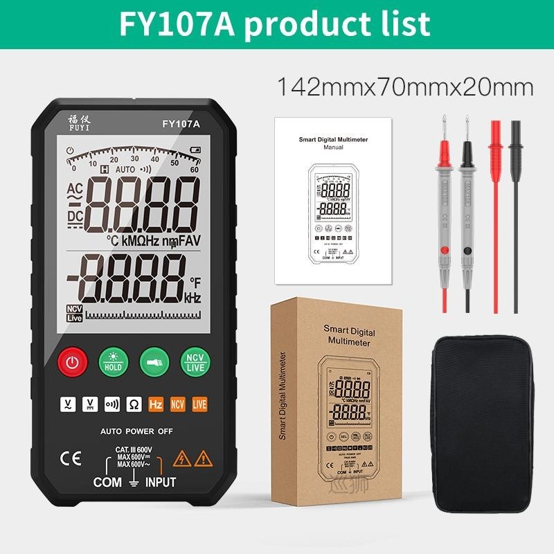 FUYI Professional High Precise 6000 counts 1000V AC DC Digit