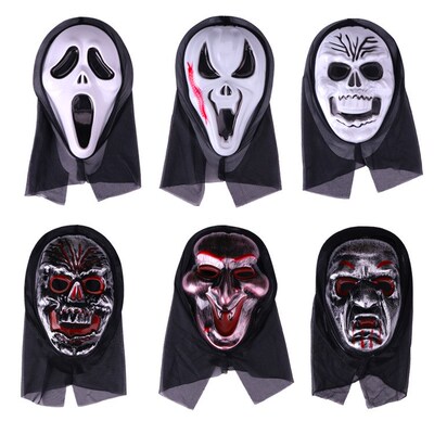 Happy 2021 Halloween Party Decor Horror Face Scream Haloween