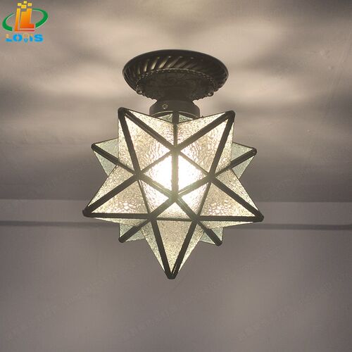 8 inch pentagram hallway aisle light Nordic star light entra