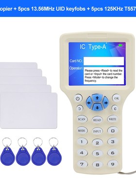 10 English Frequency RFID Copier Duplicator 125KHz Key fob N