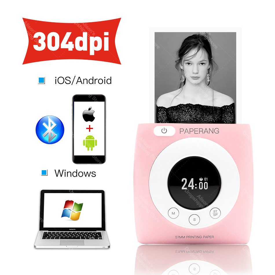 NEW Paperang P2S Photo Mini Printer Portable Pocket Printer