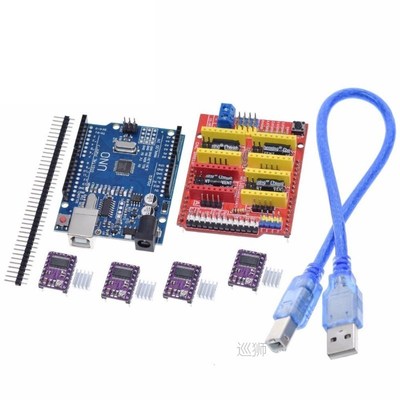 cnc shield V3 engraving machine 3D Printe+ 4pcs A4988/DRV882