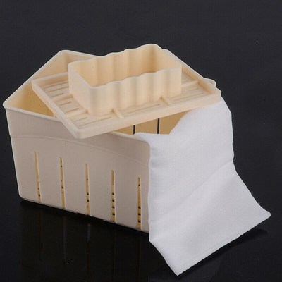 1 Pcs/Set Plastic Tofu Maker Press Mold Kit + Cheese Cloth S