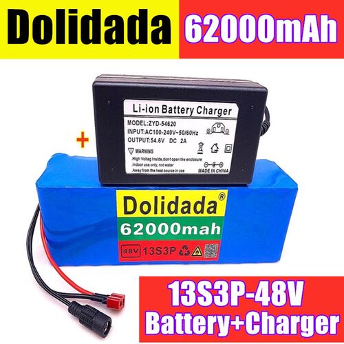 18650 Battery 48V62Ah 1000w 13S3P 48V Lithium ion Battery Pa