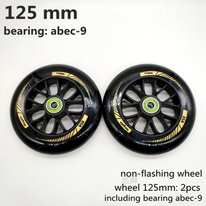 free shipping scooter wheel flashing 125*24mm including bear