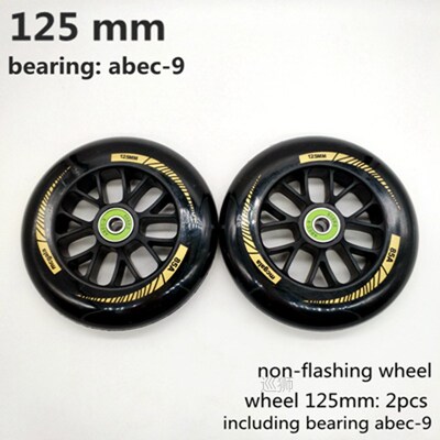 free shipping scooter wheel flashing 125*24mm including bear