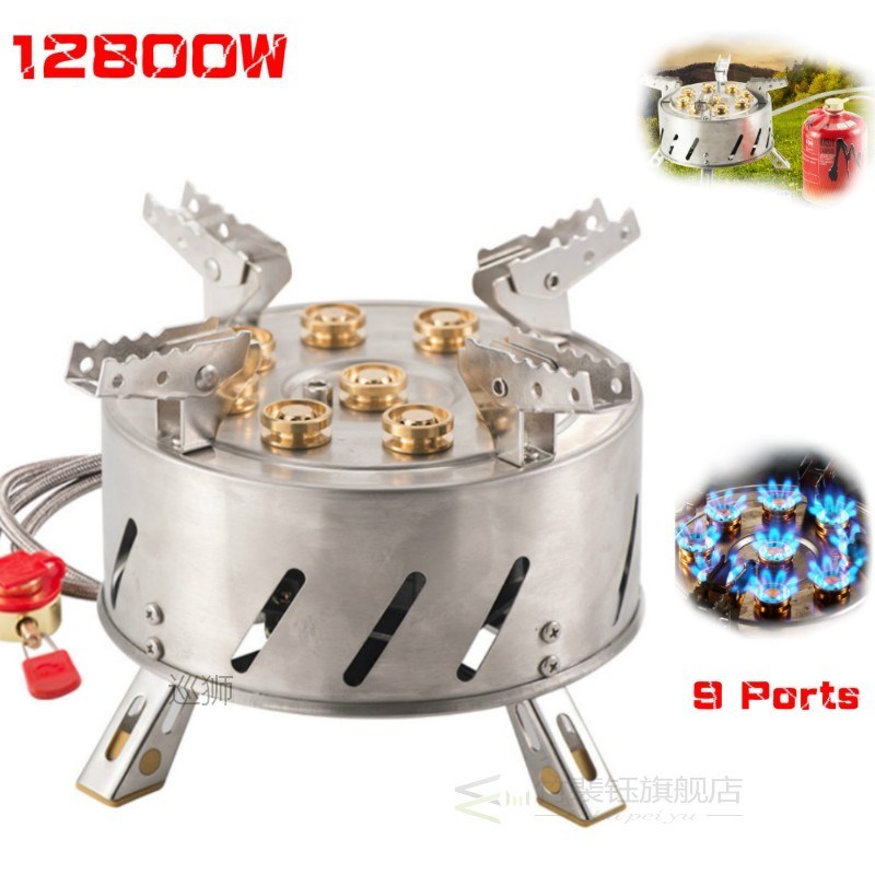 Portable Butane Gas Burner Camping Stove Outdoor Cookware Hi