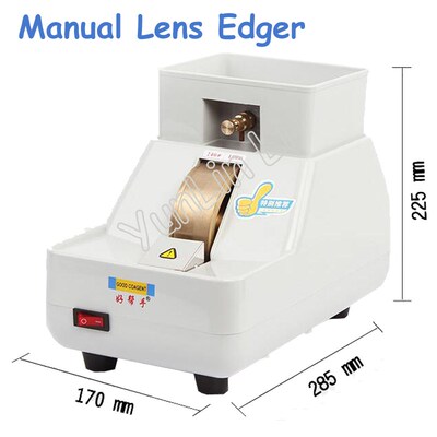 Manual Lens Edger Optical Processing Grinder Rough  Fine  V