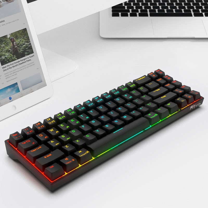 RK71 70% Gang Mechanical board SB Wireless 71 s With RGB Bac