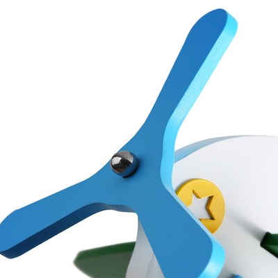 wooden aircraft chandelier modern creative E27 white 3 head