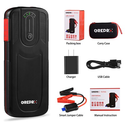 Car Jumper Starter Portable Wireless charger 2000A 18000mAh