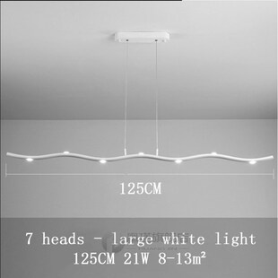 long cre chandelier modern Restaurant simple strip led light