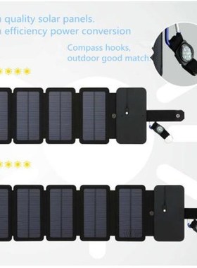 SunPower folding 10W Solar Cells Charger 5V 2.1A USB Output