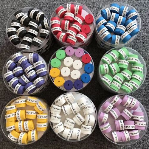 60pcs (Assorted colors) Dry feel tennis Grip,tennis racket O