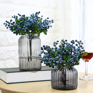 1PC Simulation Blueberry Artificial Berry Fruit Plant Flower