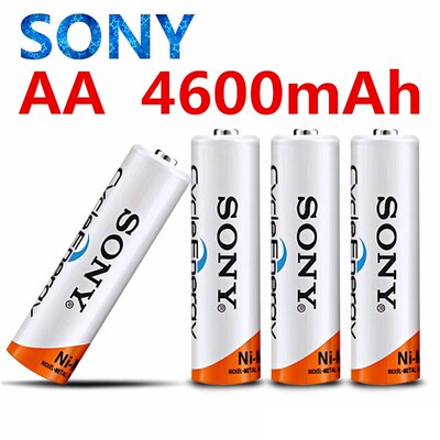 Original 1.2V AA Rechargeable Batteries 4600mAh Ni-MH AA Rec